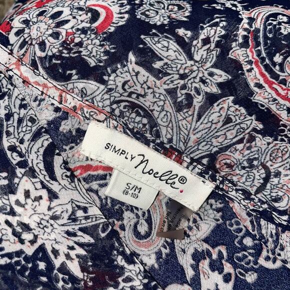 Simply Noelle Flowy Boho Dress with Slip Size S/M (8-10) Blue Swim cover up - Picture 11 of 11